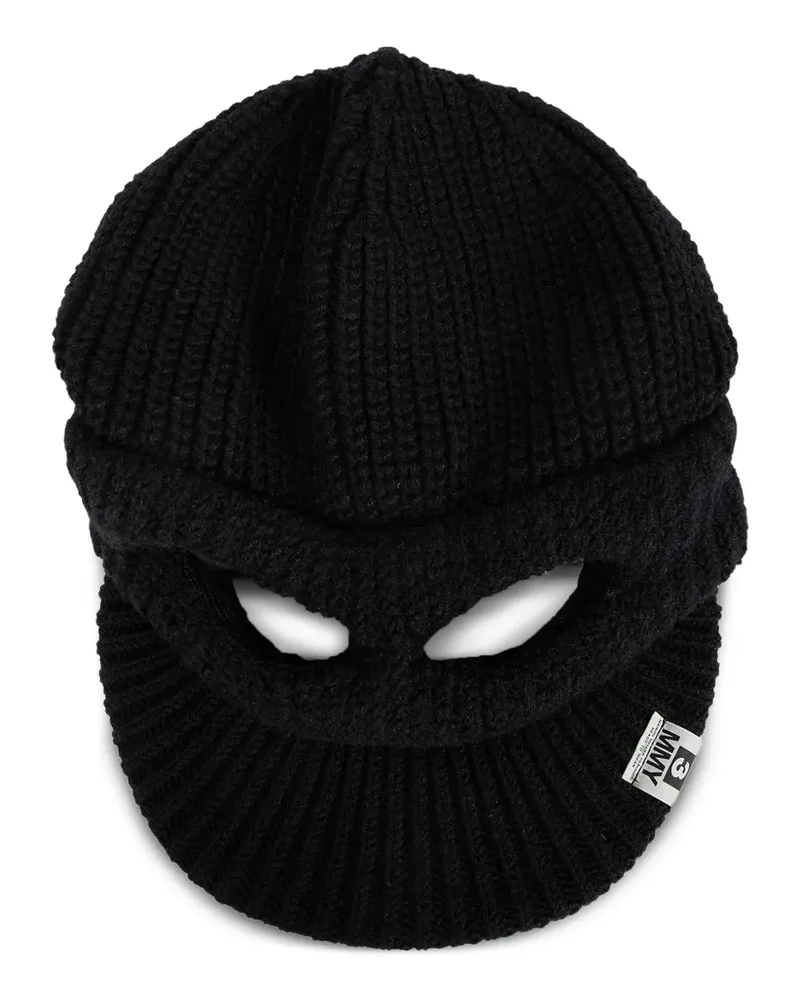 MIHARAYASUHIRO Gestrickte Baseballkappe - Schwarz Schwarz