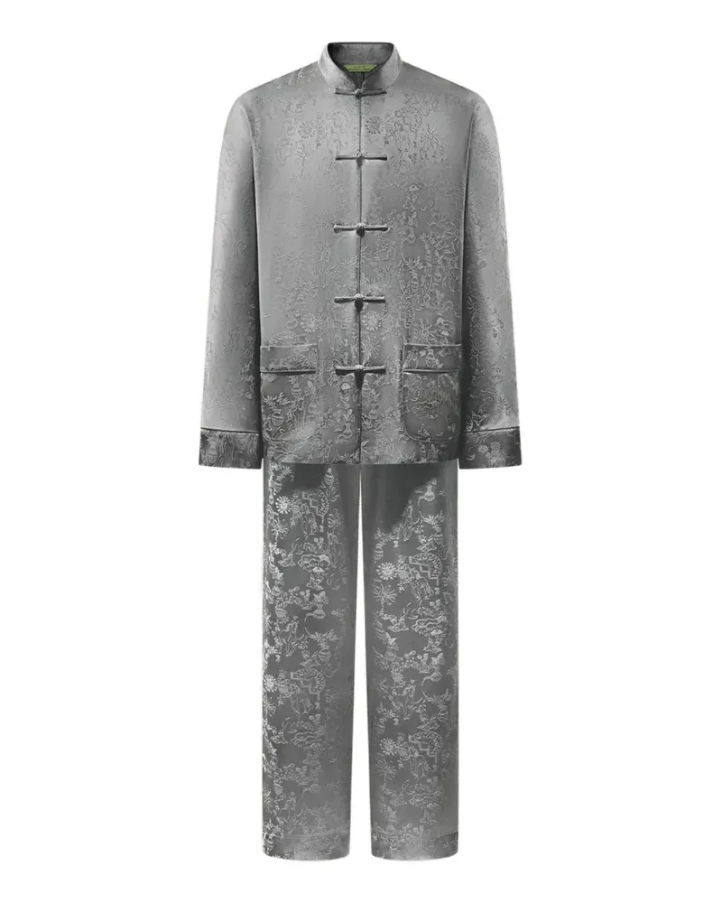 Shanghai Tang patterned tang pyjama set - Grau Grau
