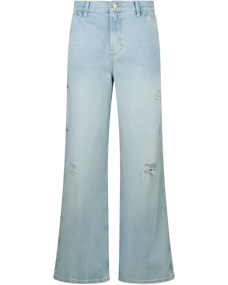 Liu Jo Weite Jeans im Distressed-Look - Blau Blau