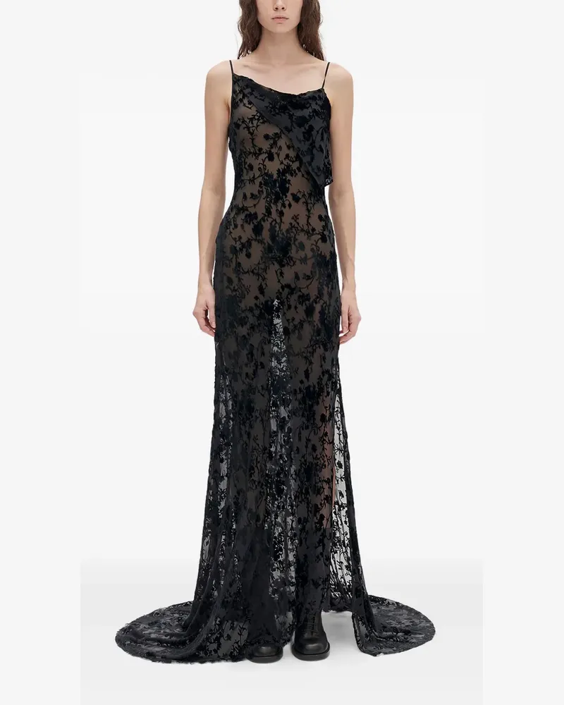 Ann Demeulemeester Aricia Abendkleid - Schwarz Schwarz