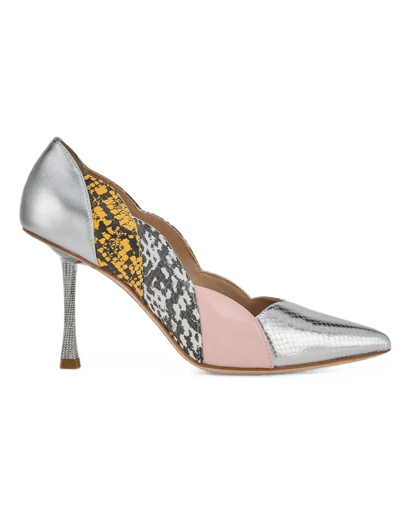 Kat Maconie Divina Pumps mit Schlangenleder-Effekt - Silber Silber