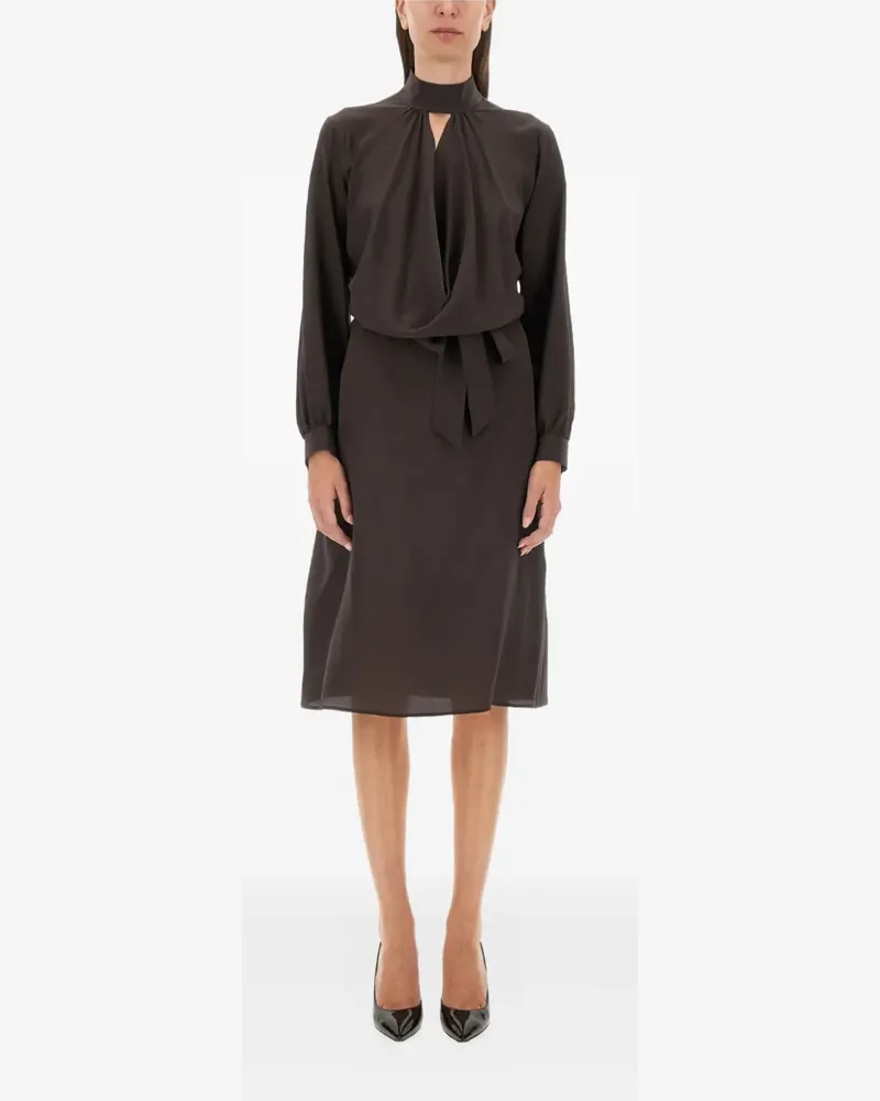 Kiton silk midi dress - Braun Braun