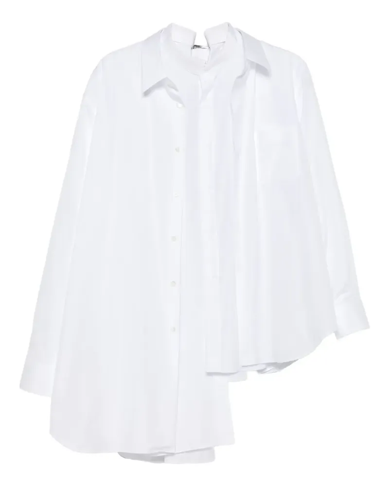 Comme des Garçons Asymmetrisches Hemd - Weiß Weiß