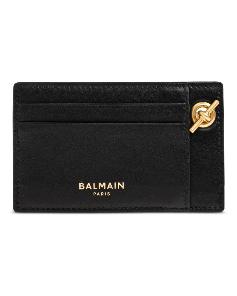 Balmain chain-link cardholder - Schwarz Schwarz