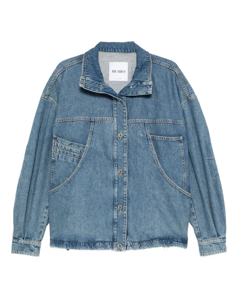 ATTICO Pocket collared jacket - Blau Blau