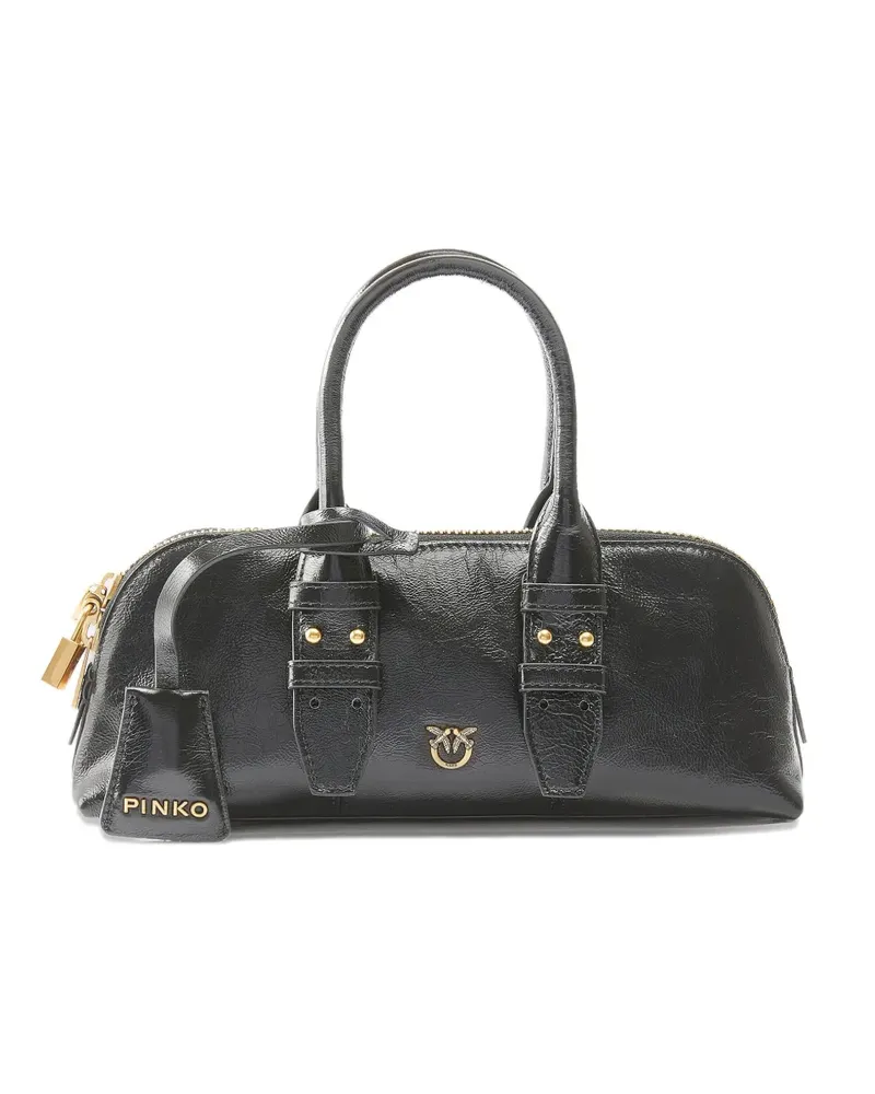 Pinko Tote Bag mit Reißverschluss - Schwarz Schwarz