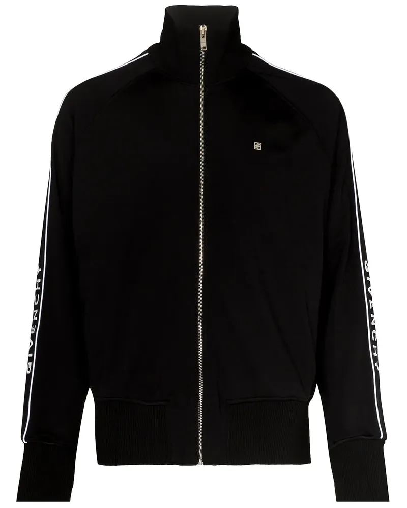 Givenchy Jacke mit Logo-Streifen - Schwarz Schwarz