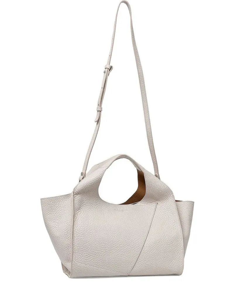 Gianni Chiarini Strukturierter Tote Bag mit Henkel - Weiß Weiß