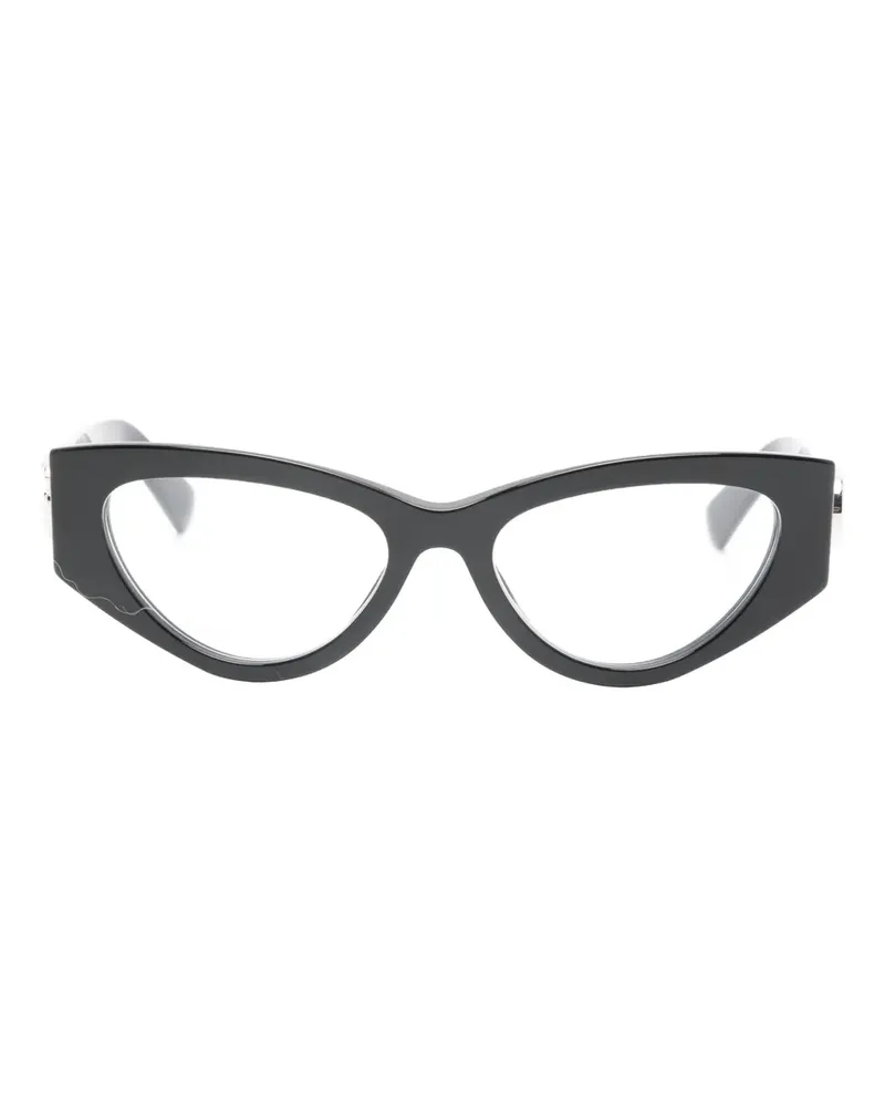 Gucci cat-eye logo glasses - Schwarz Schwarz