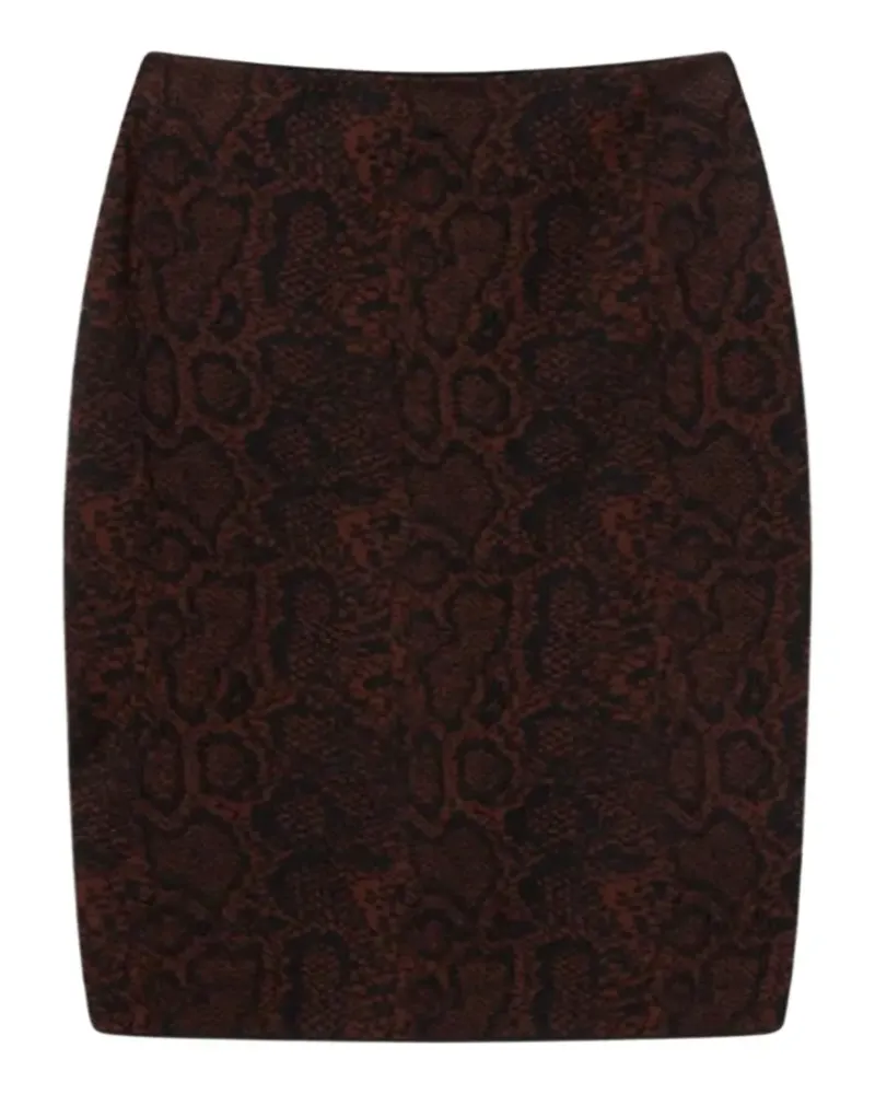 Stella McCartney snakeskin-print pencil midi skirt - Braun Braun