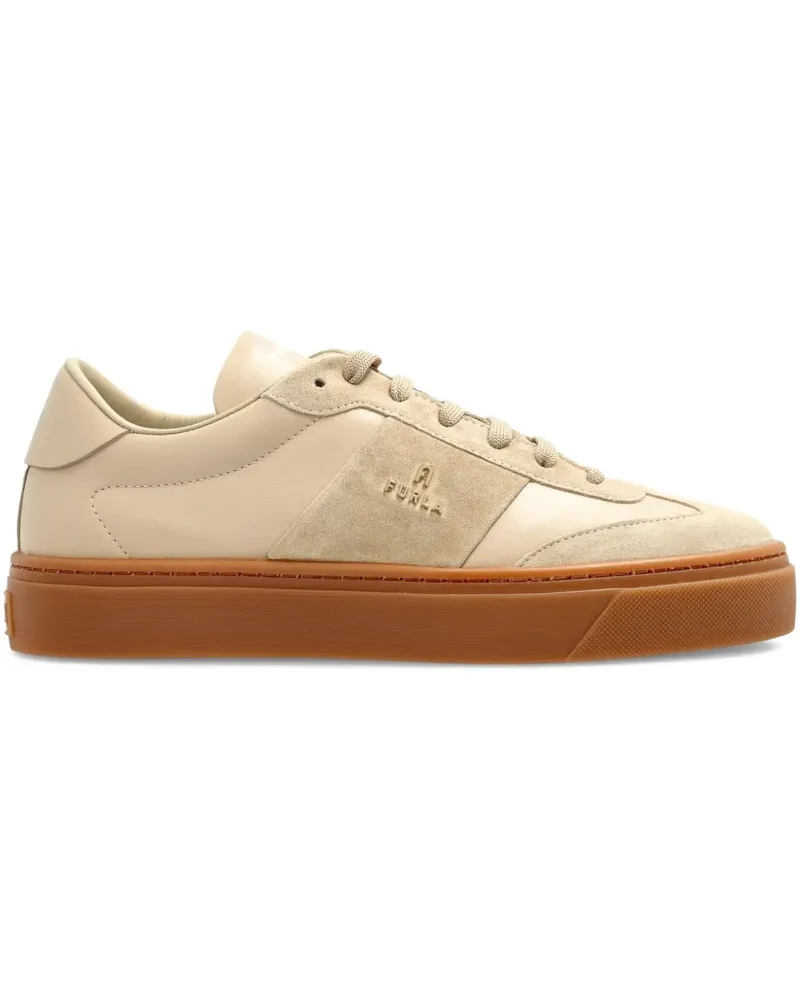 Furla Enjoy Sneakers aus Wildleder - Nude Nude