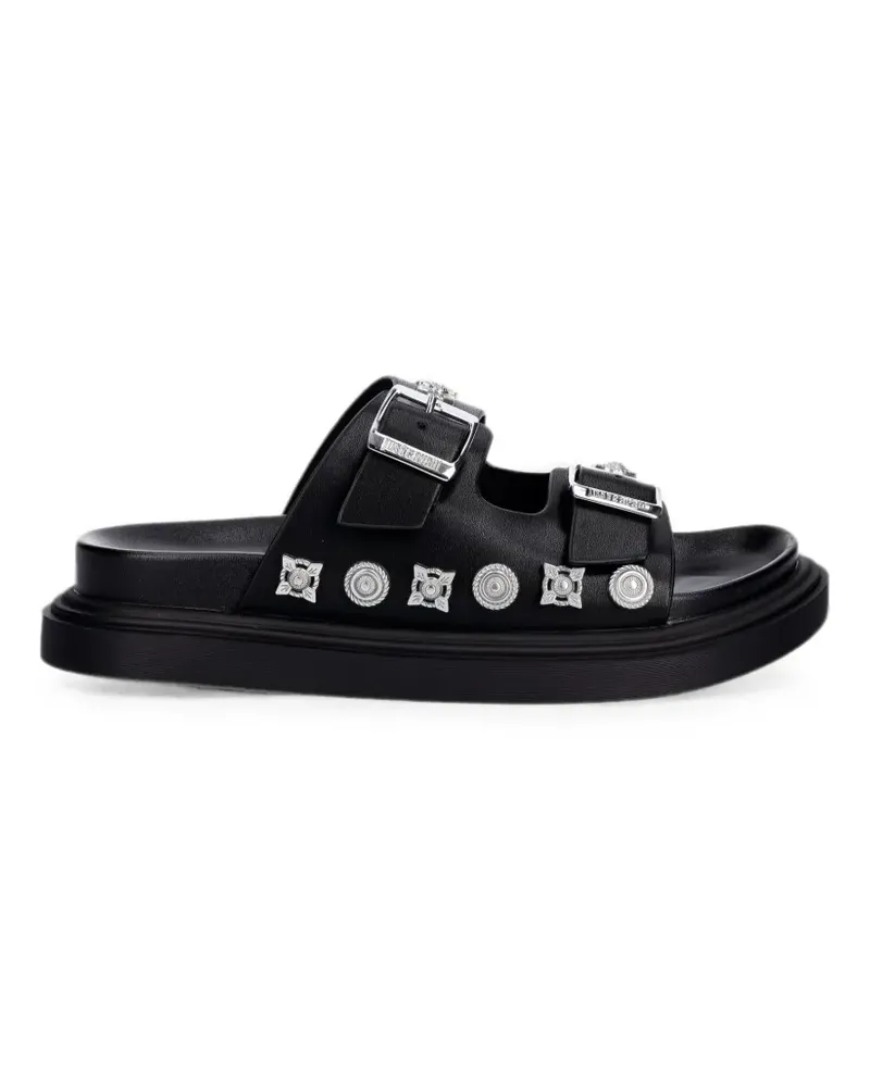Just Cavalli stud-embellished buckle-fastening sandals - Schwarz Schwarz