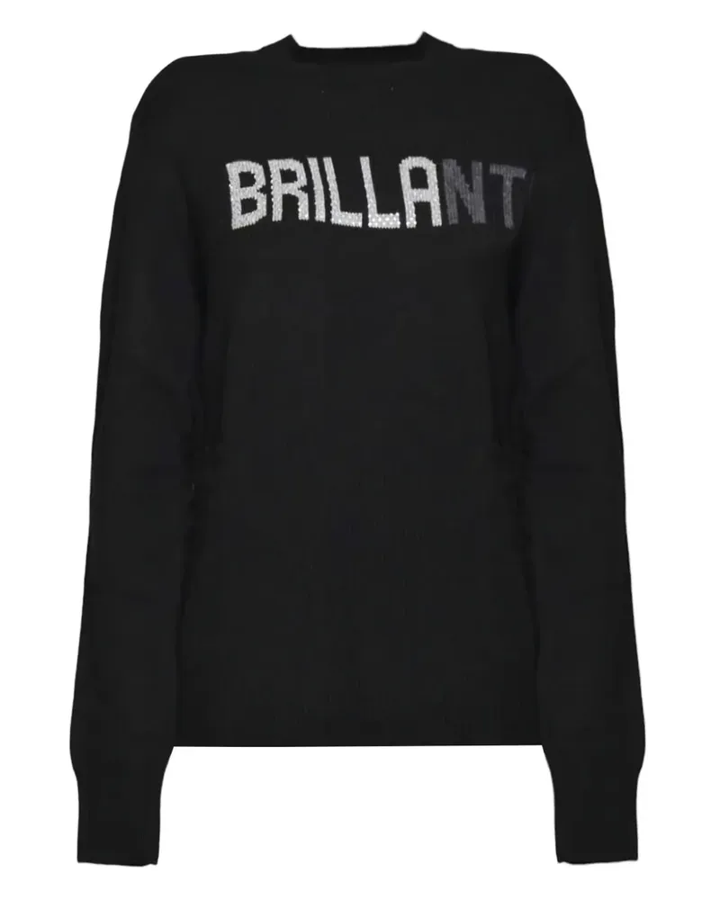 MC2 Saint Barth lettered sweater - Schwarz Schwarz