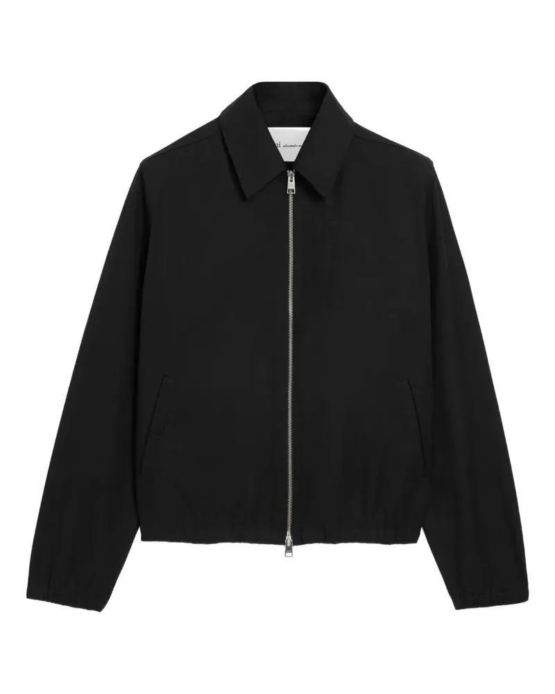 AMI Paris Ami De Cœur zipped jacket - Schwarz Schwarz