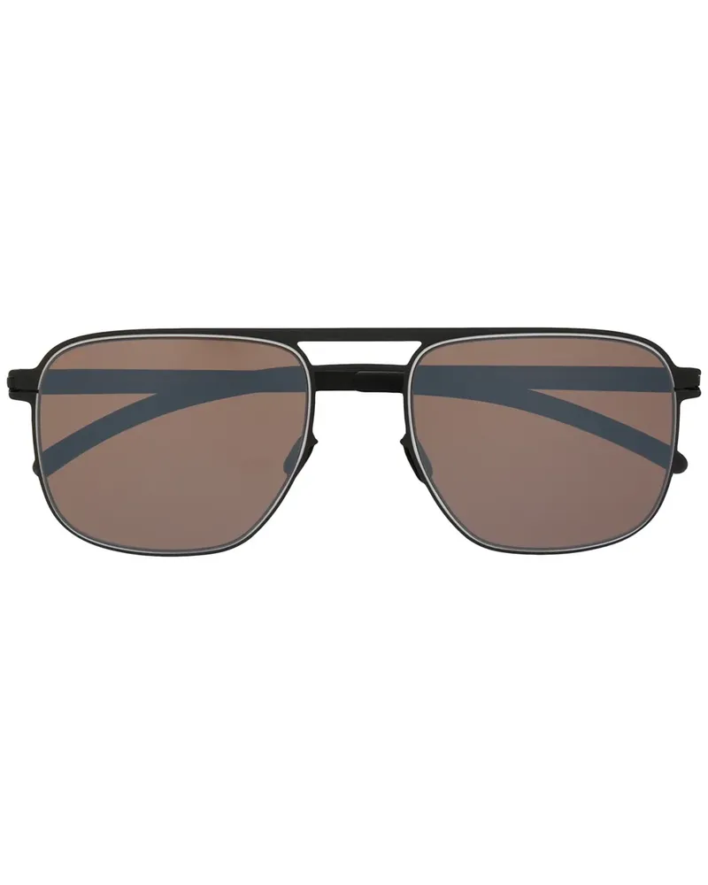 Mykita Eli' Sonnenbrille mit eckigem Gestell - Schwarz Schwarz