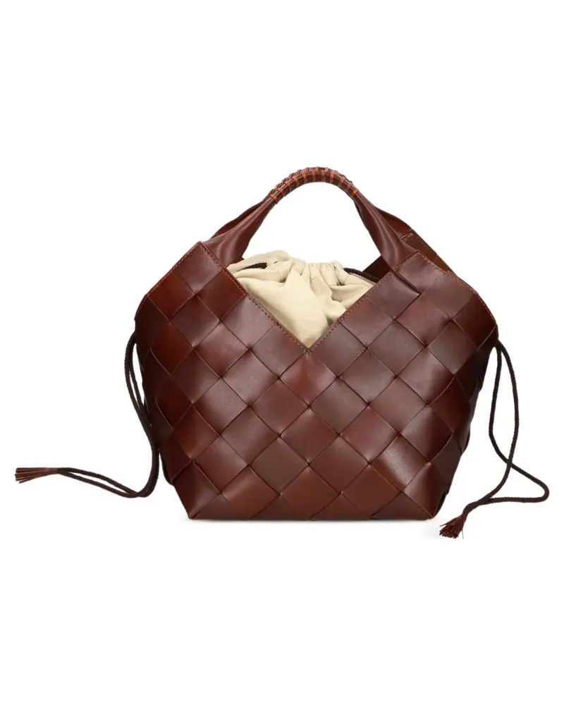 Dragon Diffusion Gewebte Bottega Beuteltasche - Braun Braun