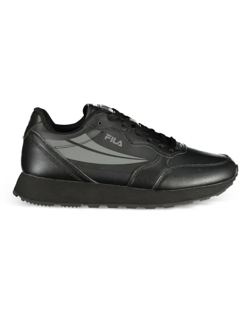 Fila logo-print sneakers - Schwarz Schwarz