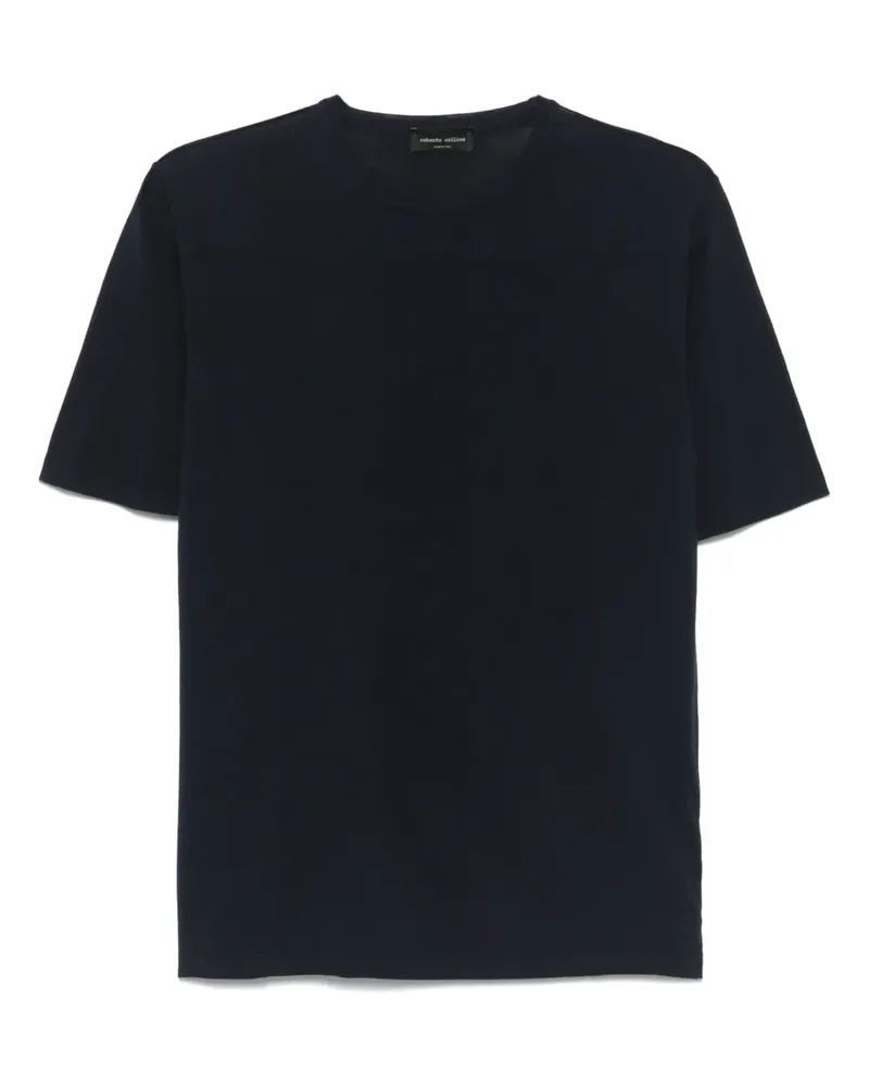 Roberto Collina Klassisches T-Shirt - Blau Blau