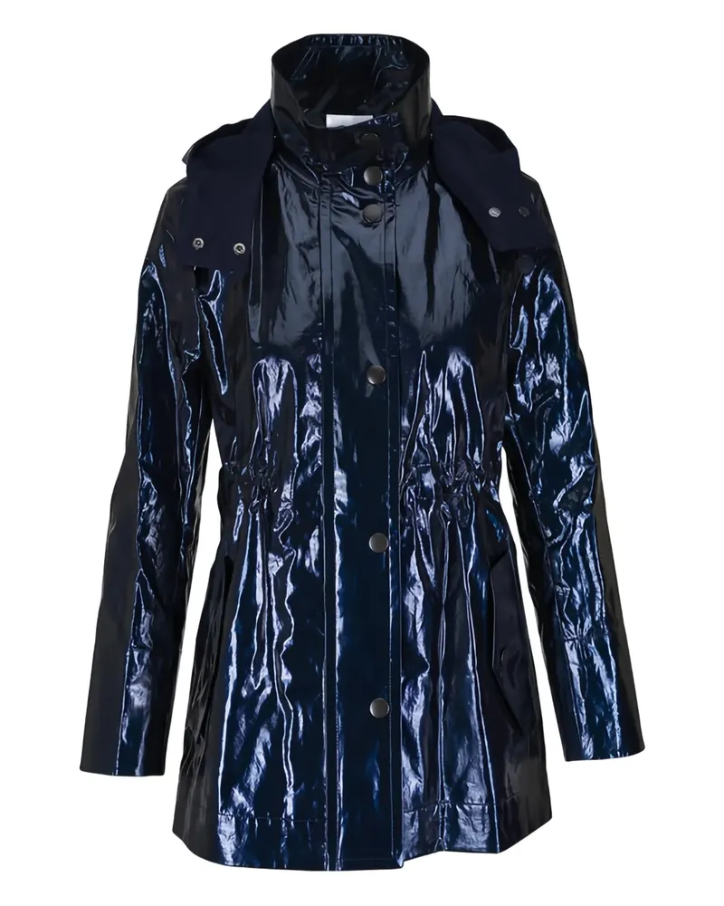 Akris hooded coat - Blau Blau