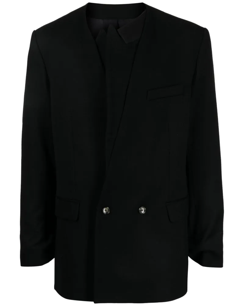 Marina Yee Asymmetrischer Erza Blazer - Schwarz Schwarz