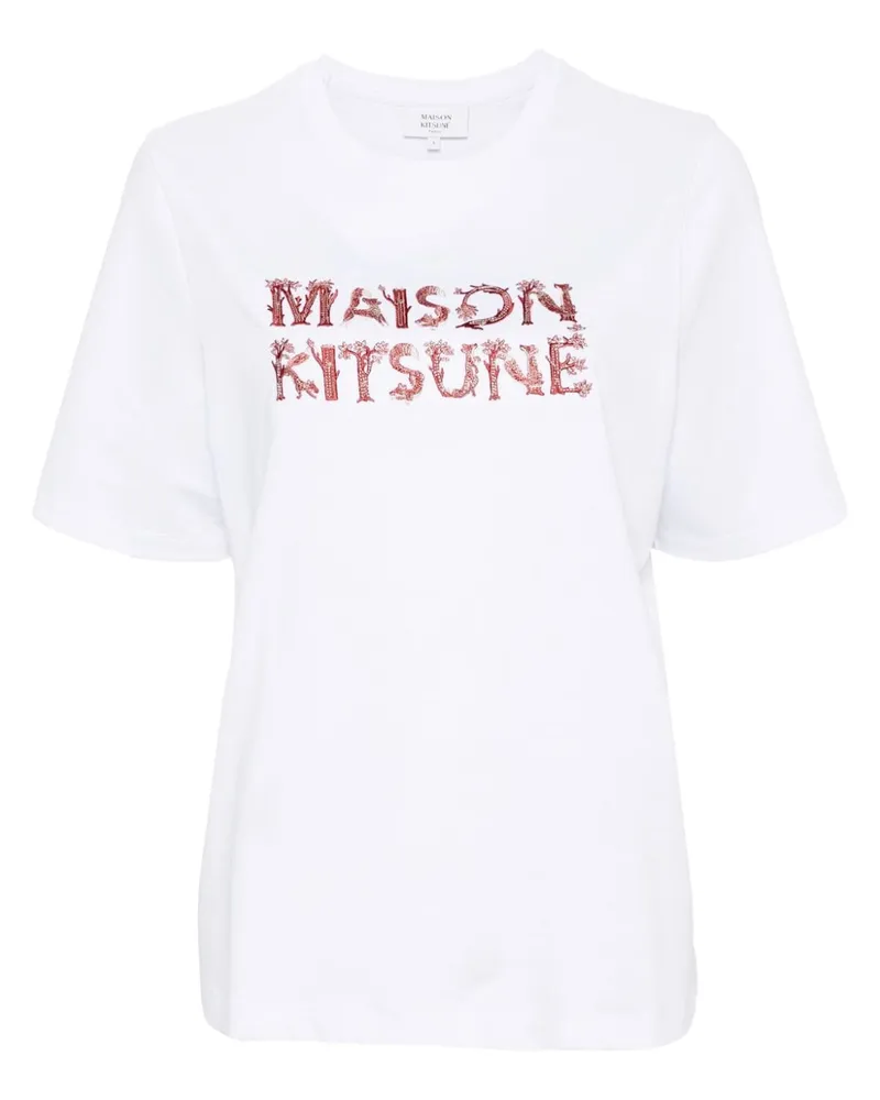 Kitsuné Woodland Alphabet T-Shirt - Weiß Weiß