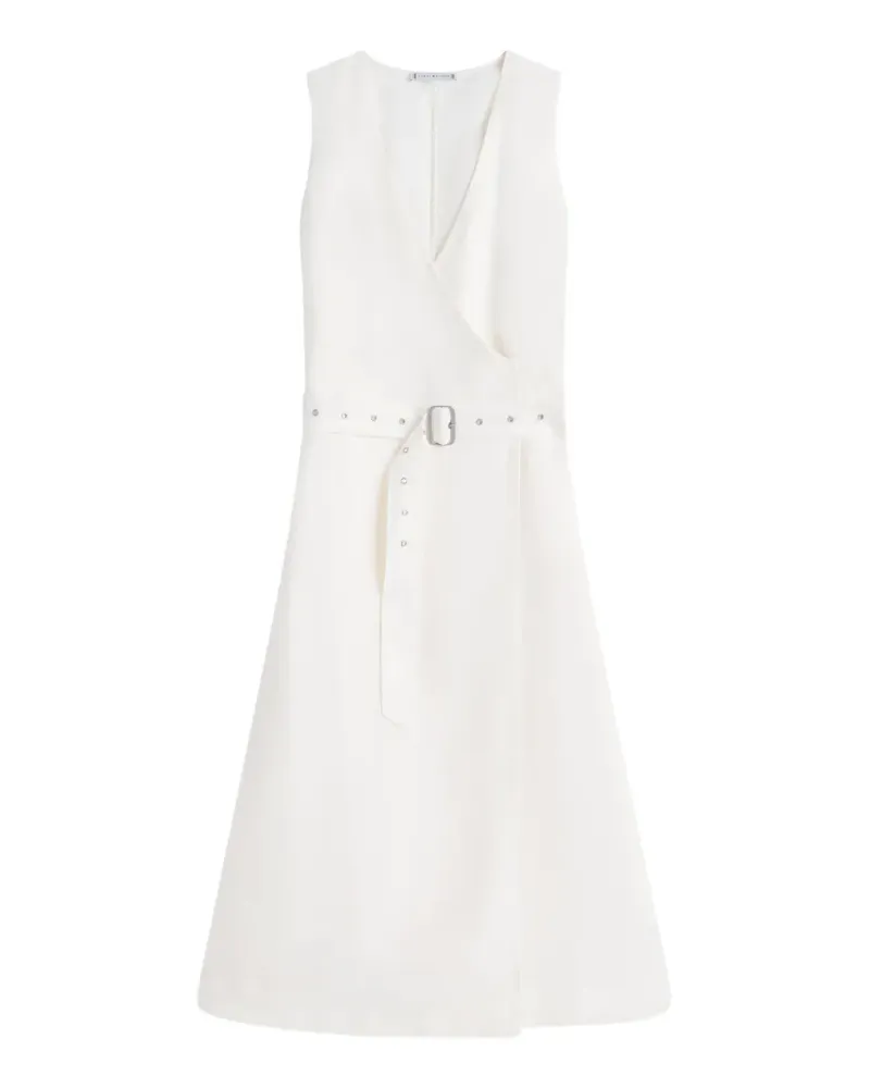 Tommy Hilfiger sleeveless belted wrap dress - Weiß Weiß
