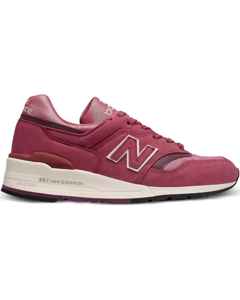 New Balance 997 "Made in USA - Pink Burgundy" Sneakers - Rot Rot