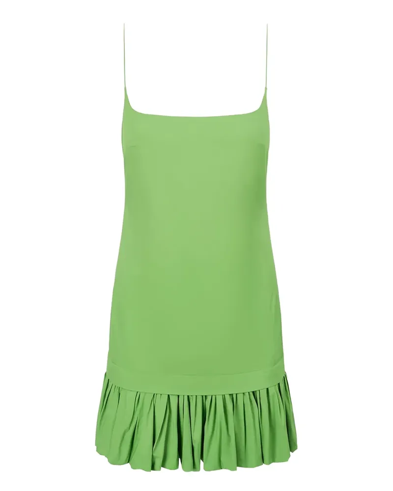 STAUD Gerüschtes Ari Kleid - Grün Grün