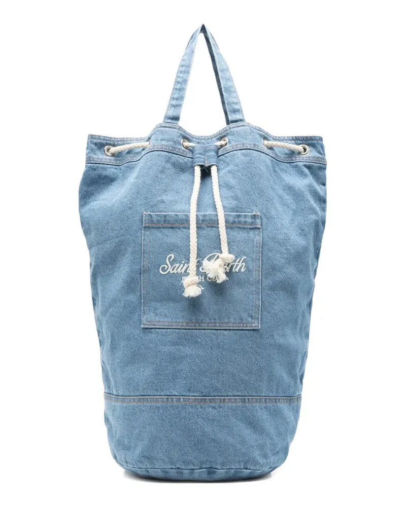 MC2 Saint Barth drawstring denim backpack - Blau Blau