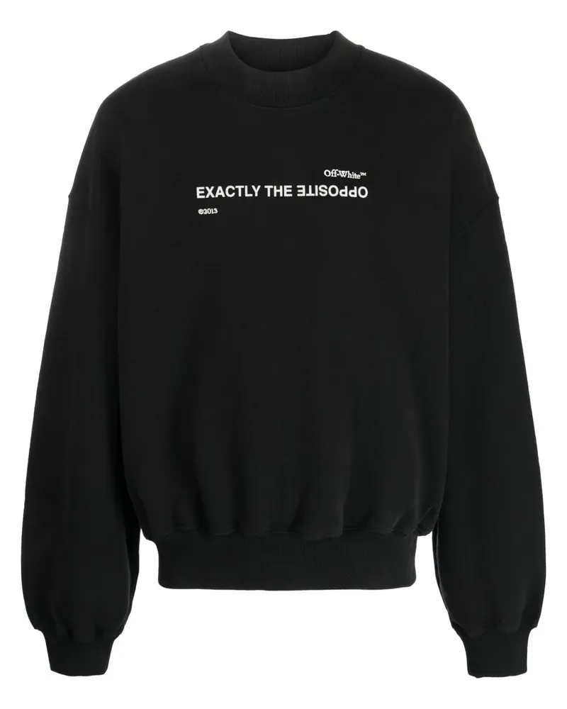 OFF-WHITE Sweatshirt mit Slogan-Print - Schwarz Schwarz
