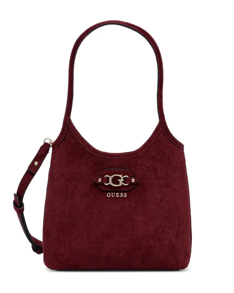 Guess mini Samantha logo-plaque shoulder bag - Rot Rot