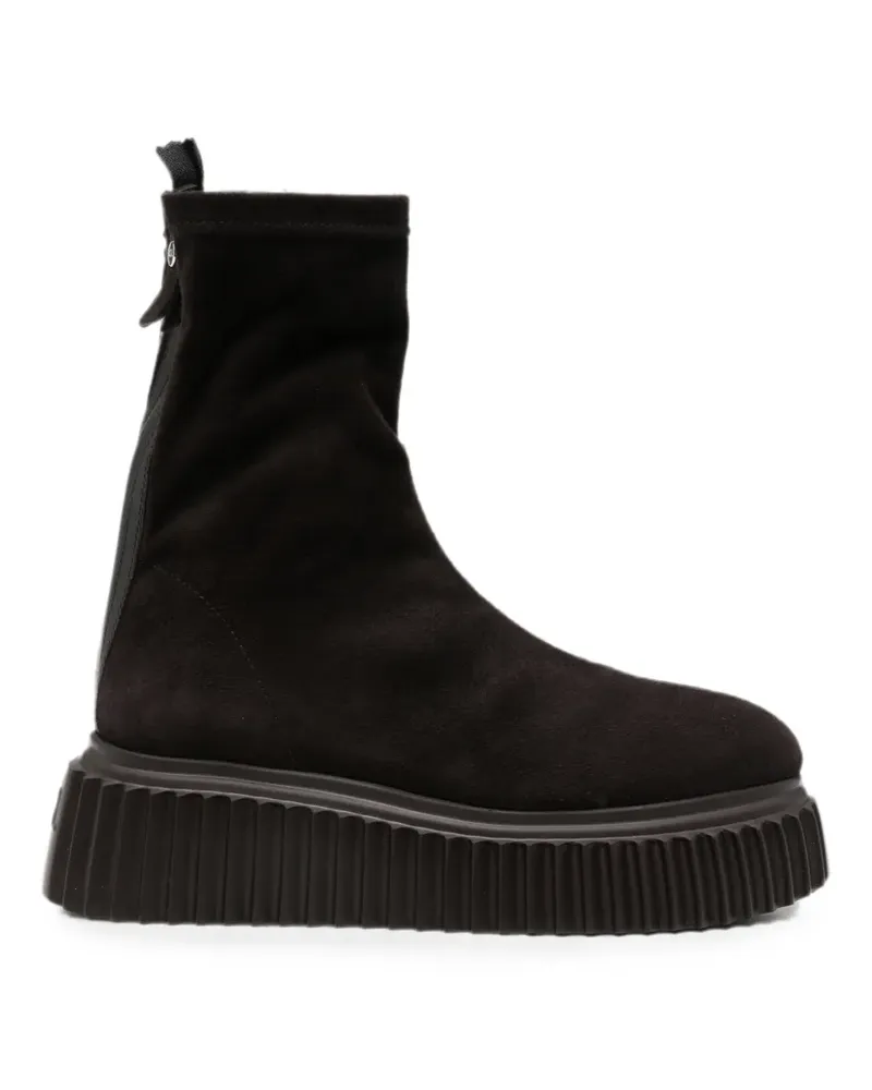 Attilio Giusti Leombruni Mirabel platform-heel ankle boots - Braun Braun