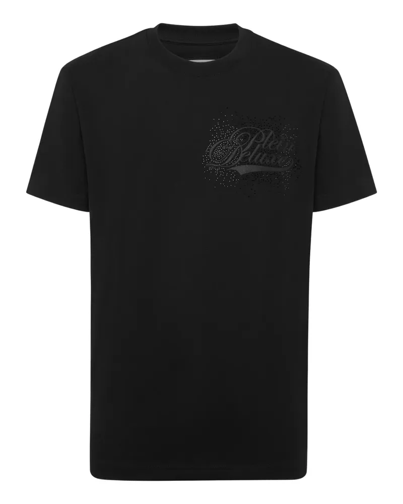 Philipp Plein T-Shirt mit Strass - Schwarz Schwarz