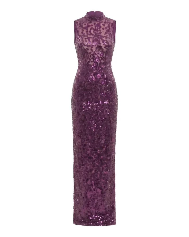 Saiid Kobeisy sequin-embroidered backless maxi dress - Violett Violett