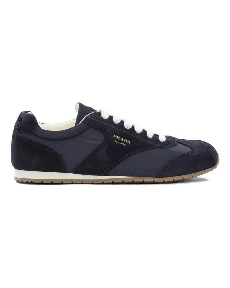 Prada Sneakers mit Wildledereinsätzen - Blau Blau