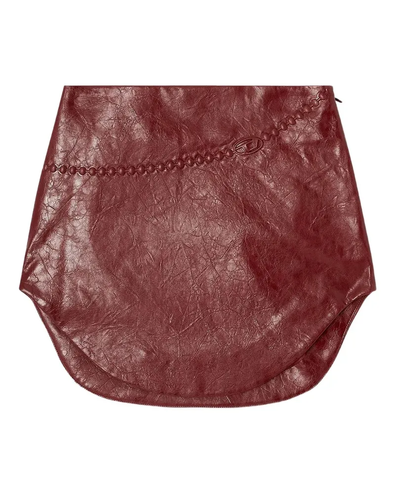 Diesel O-Hara embossed-motif mini skirt - Braun Braun
