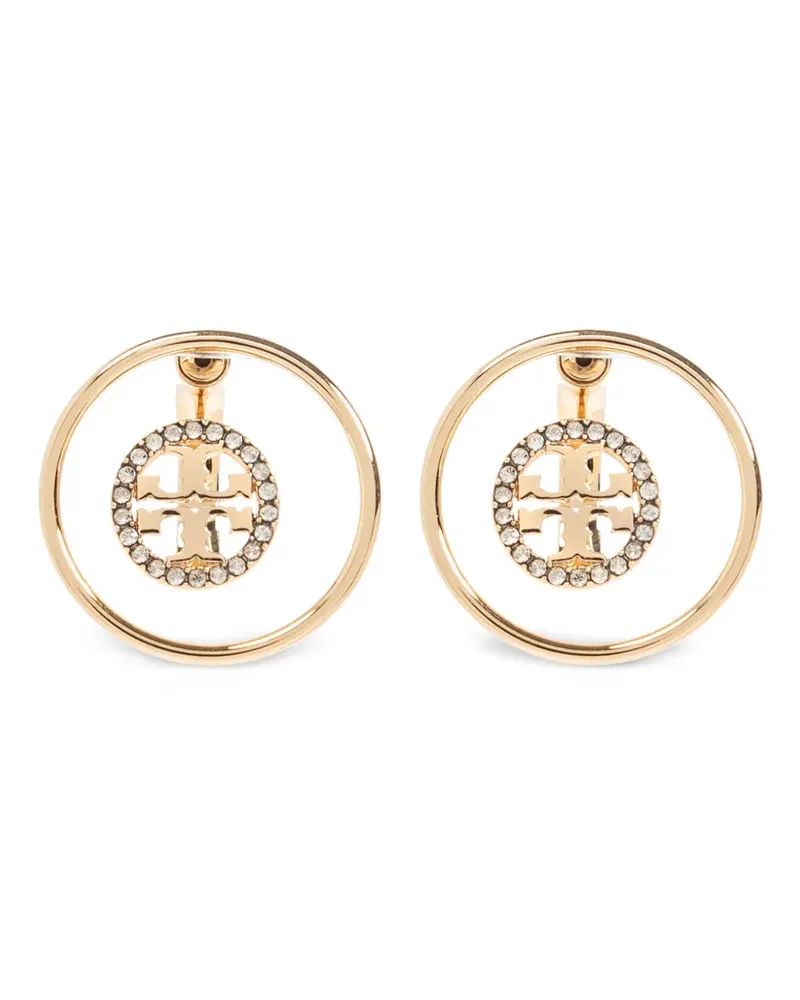 Tory Burch Ohrringe mit Logo-Schild - Gold Gold