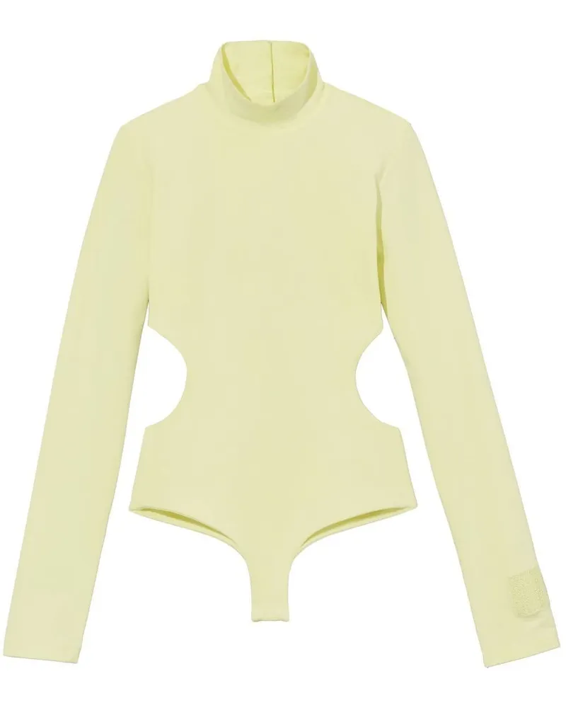 Marc Jacobs Langärmeliger Body mit Cut-Outs - Gelb Gelb