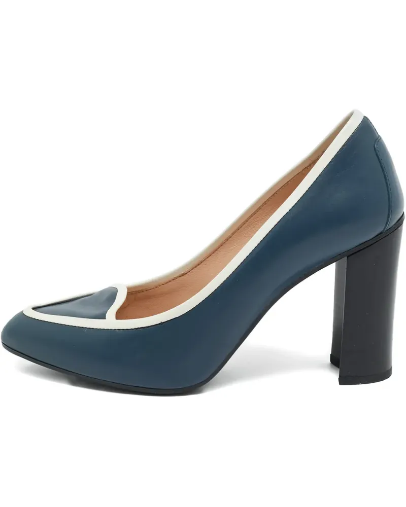 TOD'S Pumps mit Blockabsatz - Blau Blau