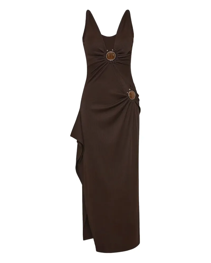 Christopher Esber Stone Cascade Tanktop-Midikleid - Braun Braun