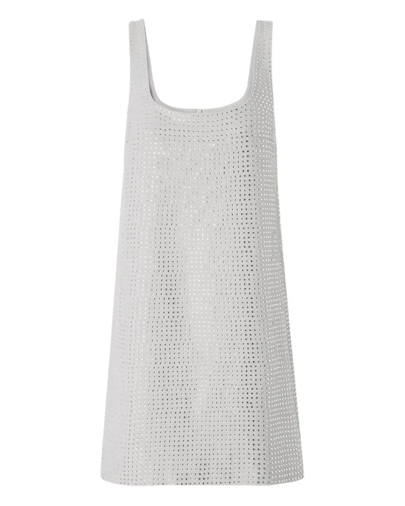 Pinko Midikleid mit Lochmuster - Weiß Weiß