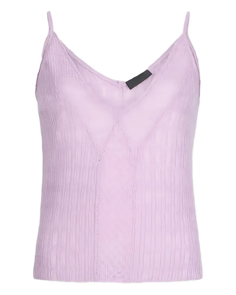 Liu Jo Top mit V-Ausschnitt - Rosa Rosa