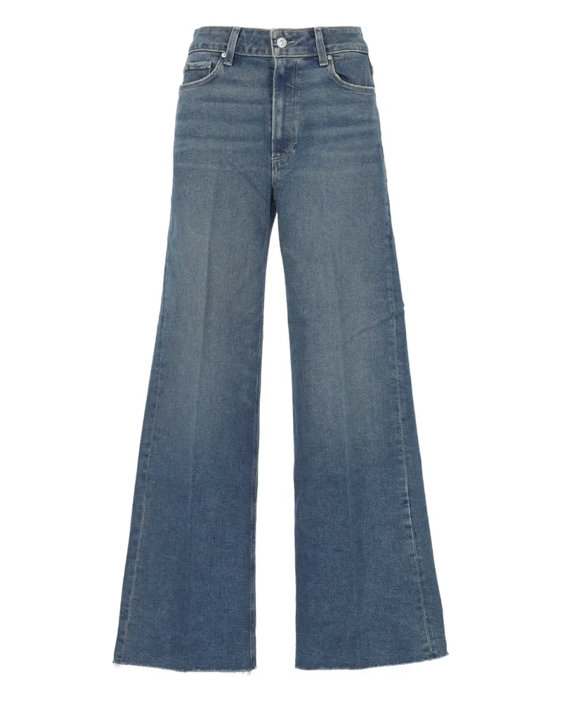 Paige Ausgefranste Jeans - Blau Blau