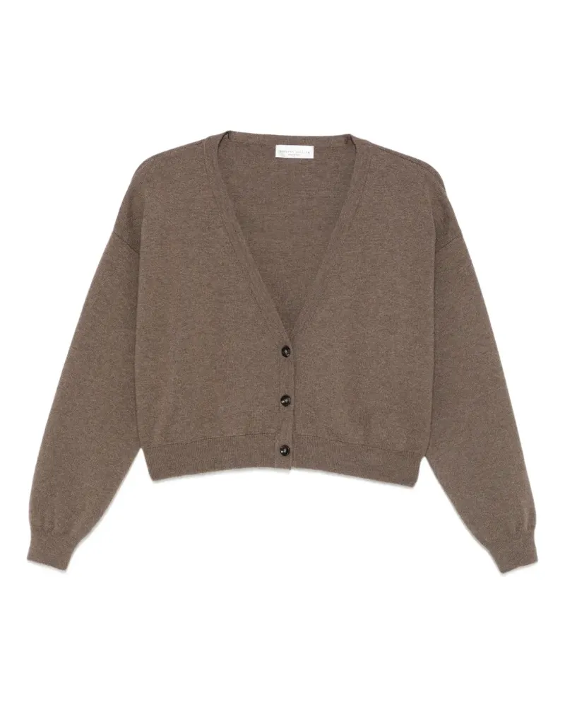 Roberto Collina Fein gestrickter Cardigan - Braun Braun