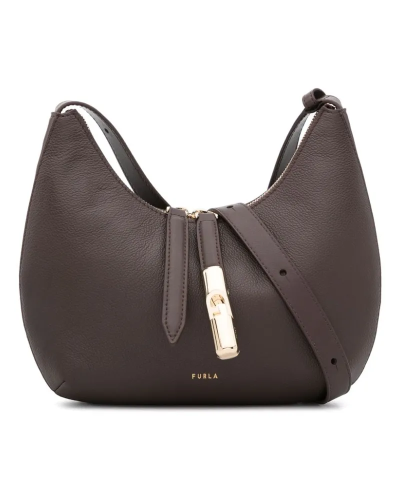 Furla Kleine Goccia Schultertasche - Braun Braun
