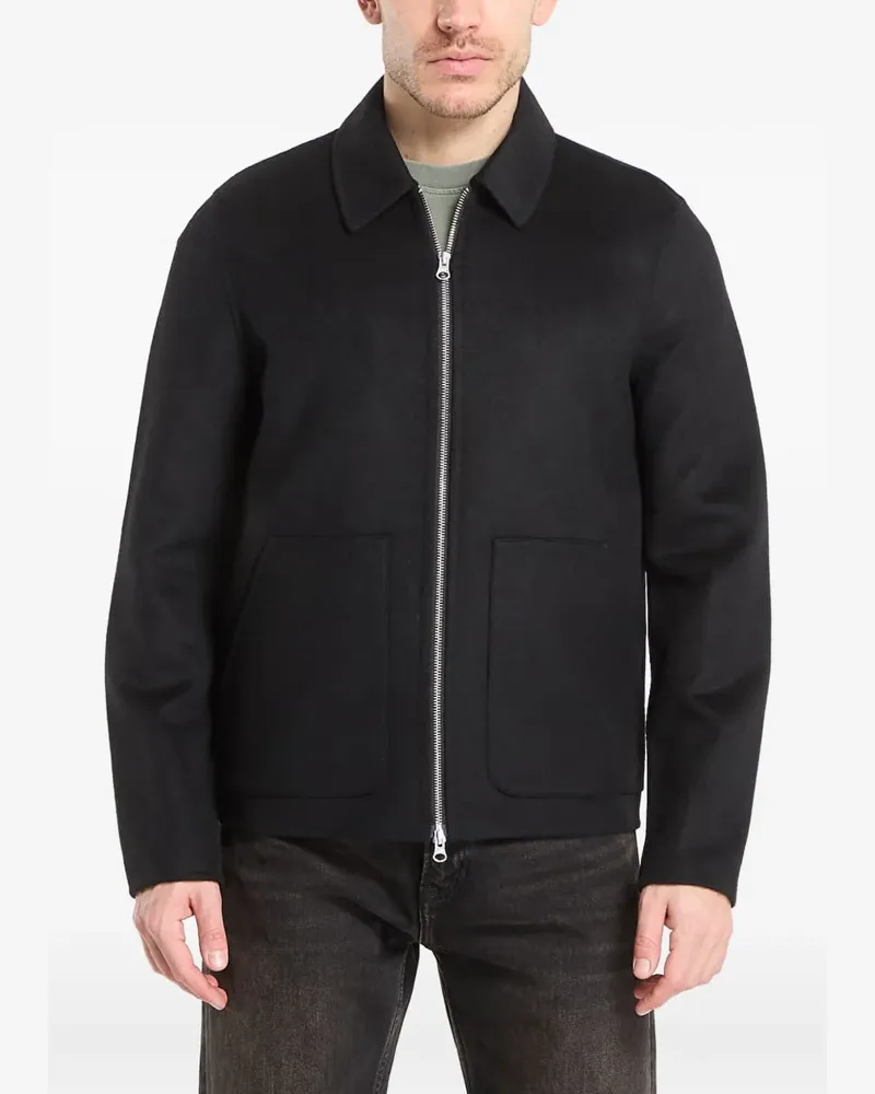 Samsøe & Samsøe Sapaulo Jacke mit aufgesetzten Taschen - Schwarz Schwarz