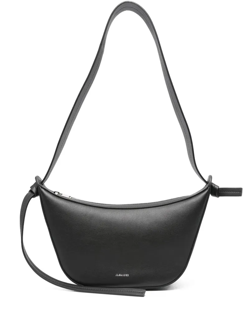 Jil Sander Schultertasche mit Knoten - Schwarz Schwarz