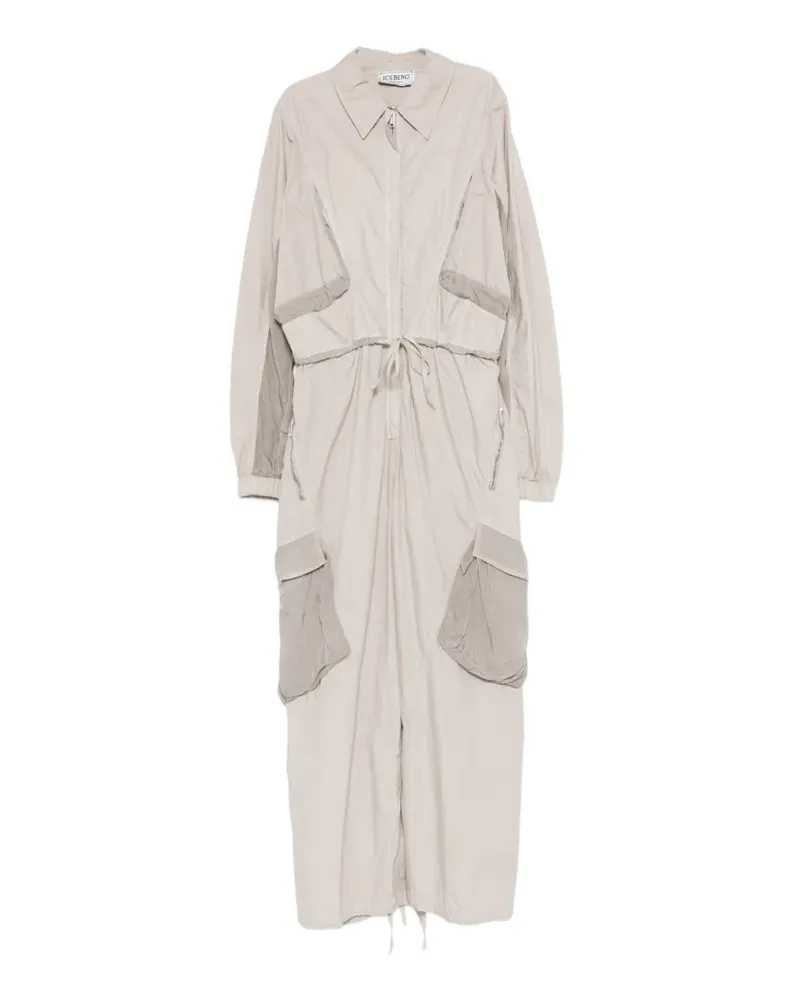 Iceberg drawstring panelled jumpsuit - Grau Grau