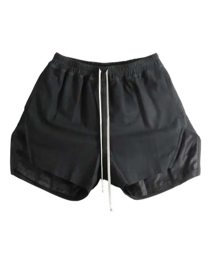 Rick Owens Shorts aus Leder mit Kordelzug - Schwarz Schwarz