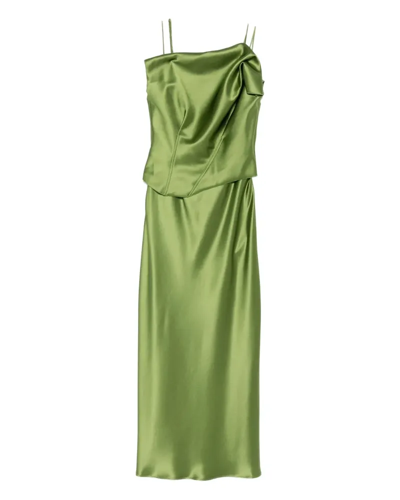 Acler Drapiertes Style Midikleid - Grün Grün